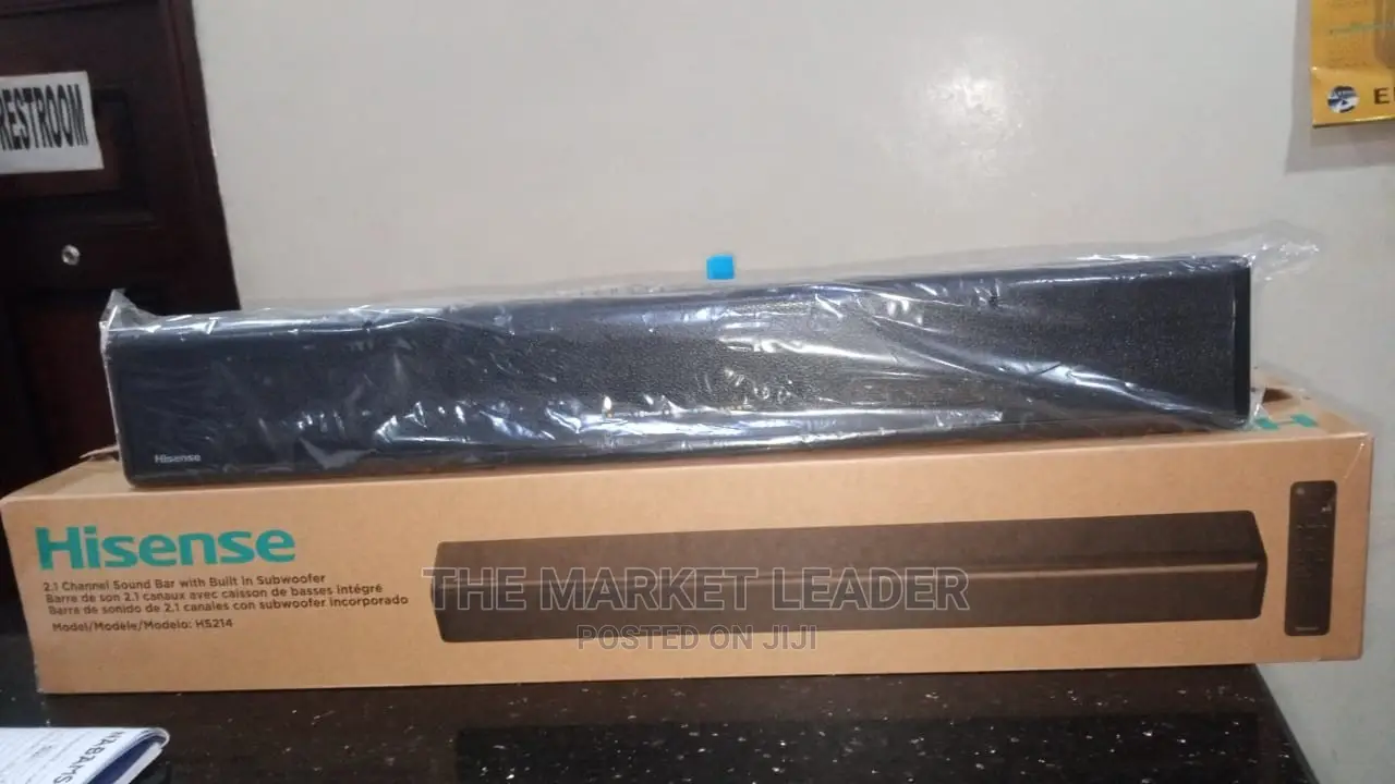 Hisense Hs214 2.1ch Sound Bar With Built-in Subwoofer 80w