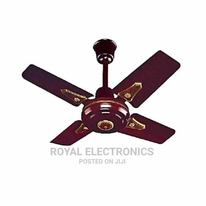 Brand New OX 4 Blade (25) Short-Hand Ceiling Fan(Brown/White