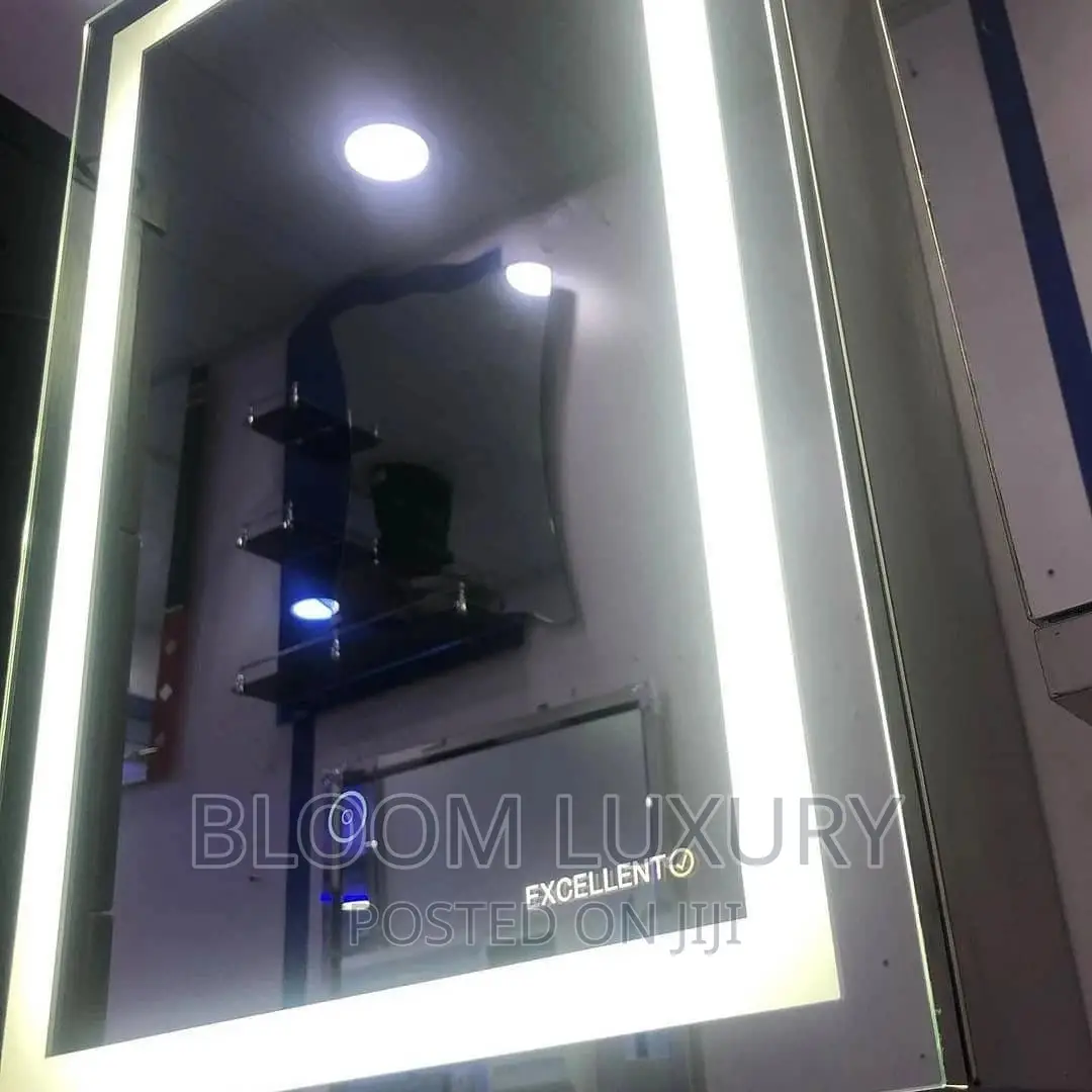 LED Mirror With Shelves