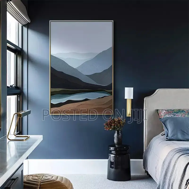 Mountain Lake Water Abstracts Wall Art