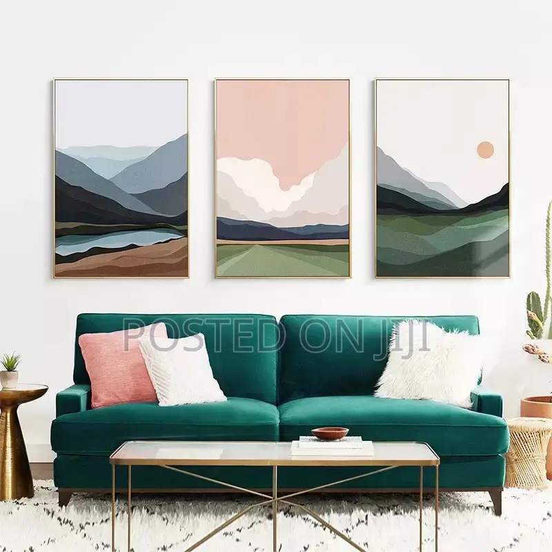 Mountain Lake Water Abstracts Wall Art