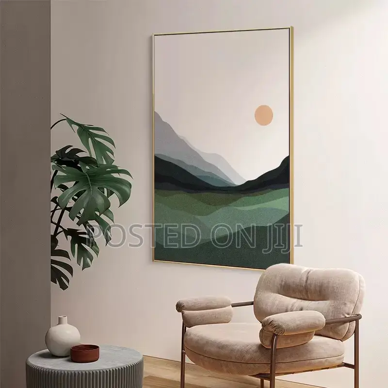 Mountain Lake Water Abstracts Wall Art