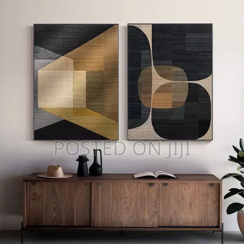 Brown Geometric Poster
