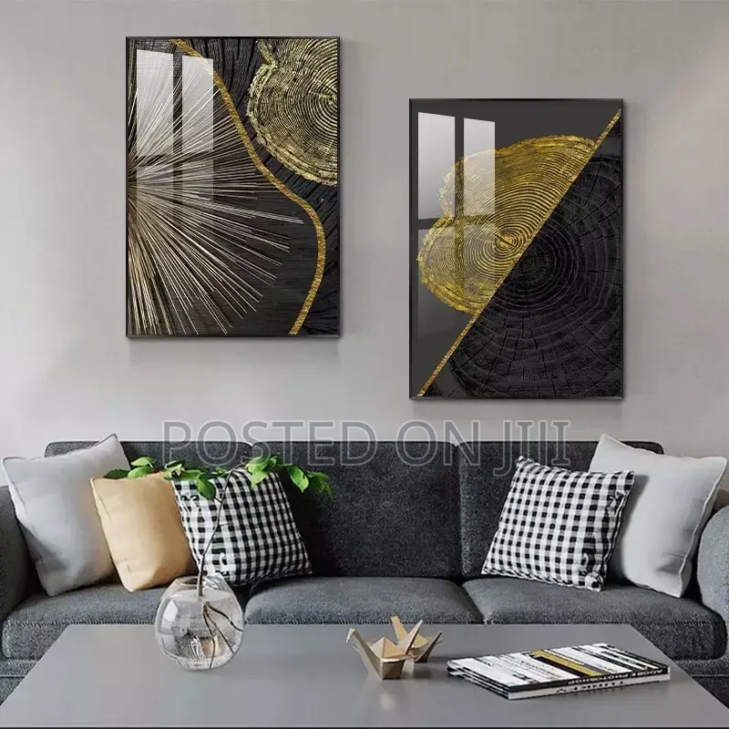 Abstract Wood Grain Mural Decor