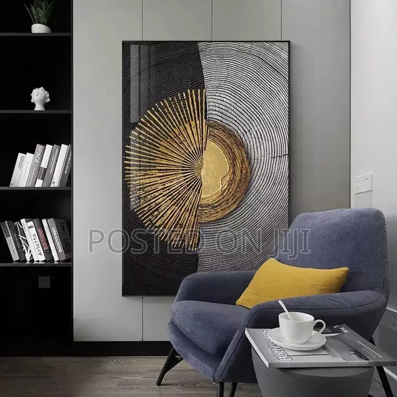 Abstract Wood Grain Mural Decor
