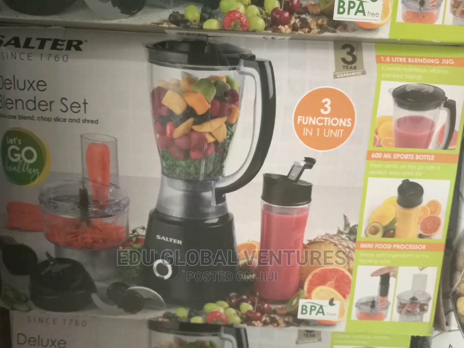 Salter Deluxe 3 in 1 Blender Set. With Mini Food Processor.