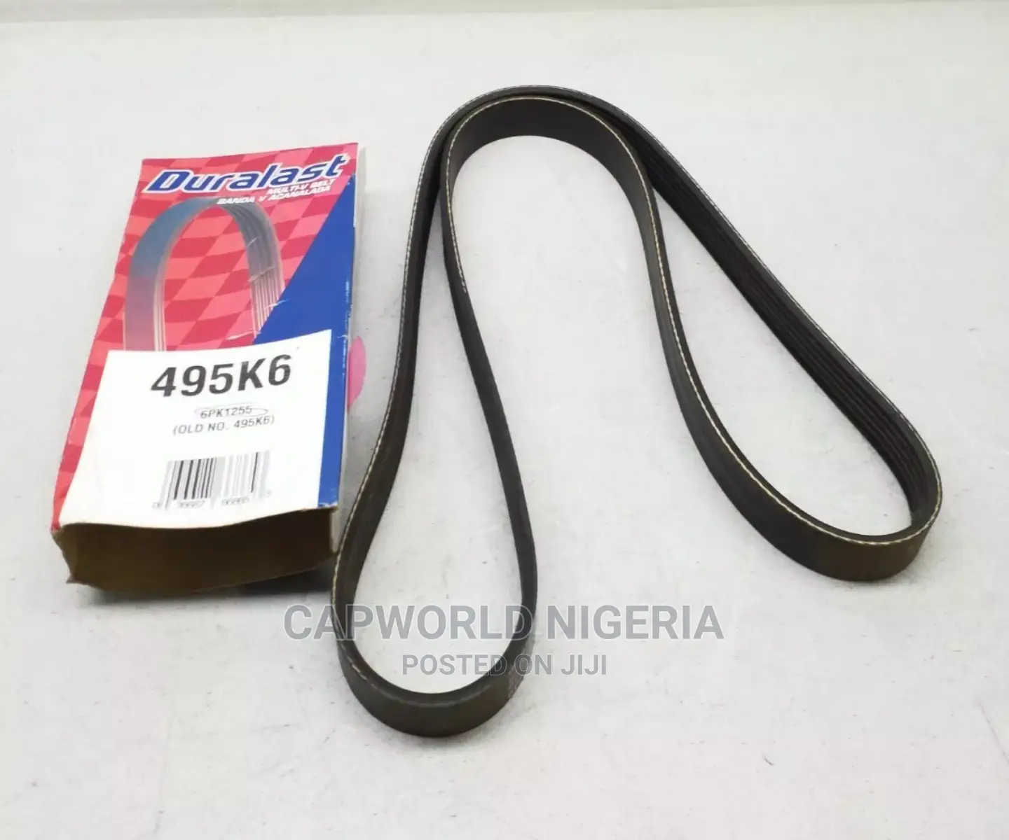 Duralast 495K6 (6PK1255) Serpentine Belt for Toyota