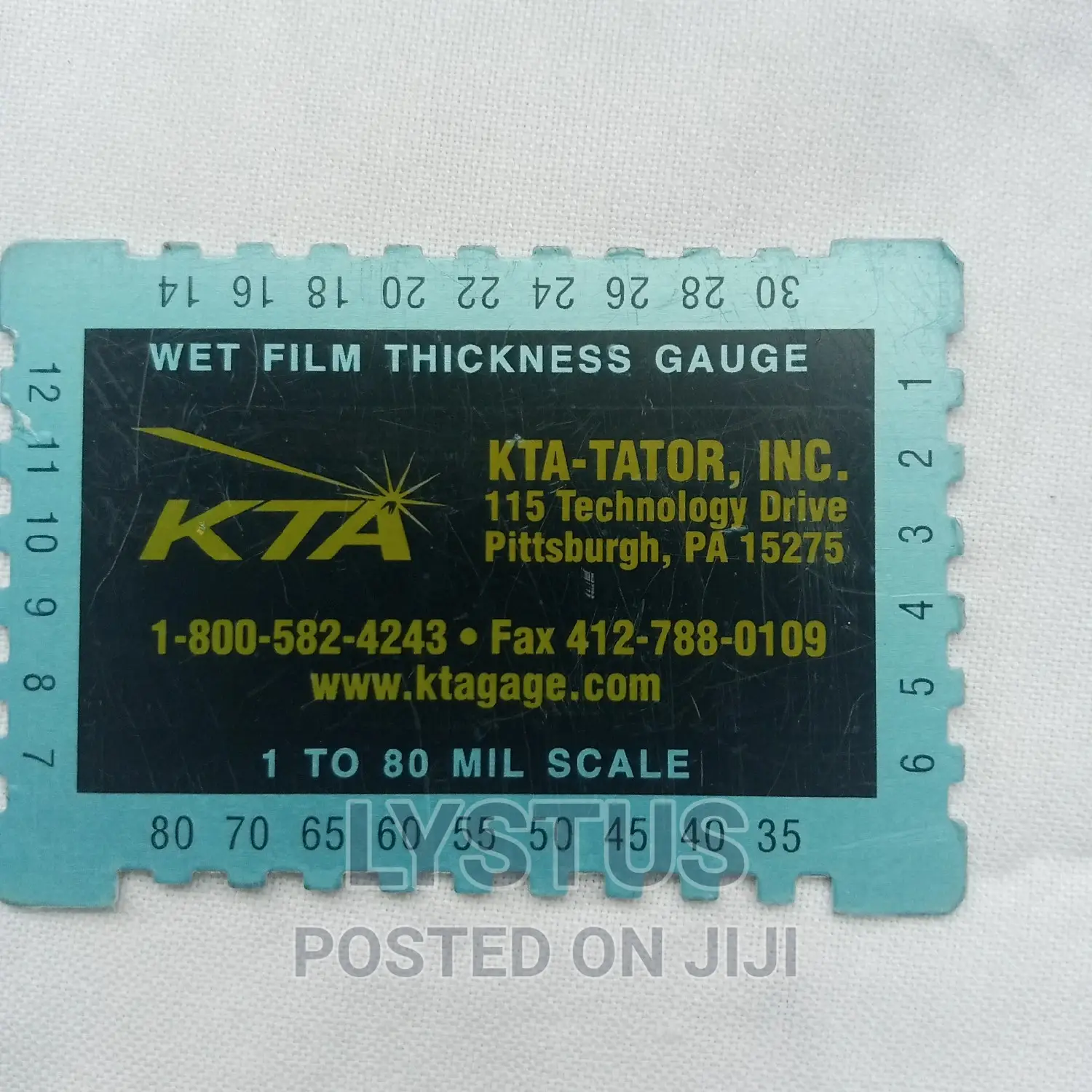 Aluminium Wet Film Thickness Gauge From KTA