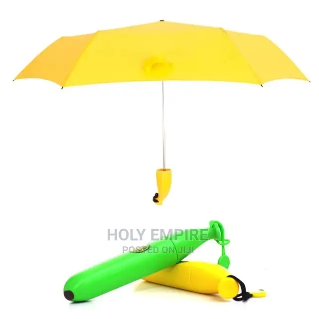 Banana Umbrella Parasol Rainy Creative Fruit Folding Umbrell