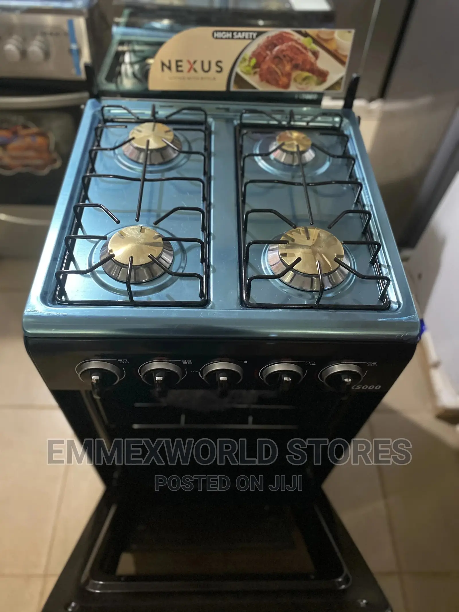 Nexus Standing Gas Cooker 4burners