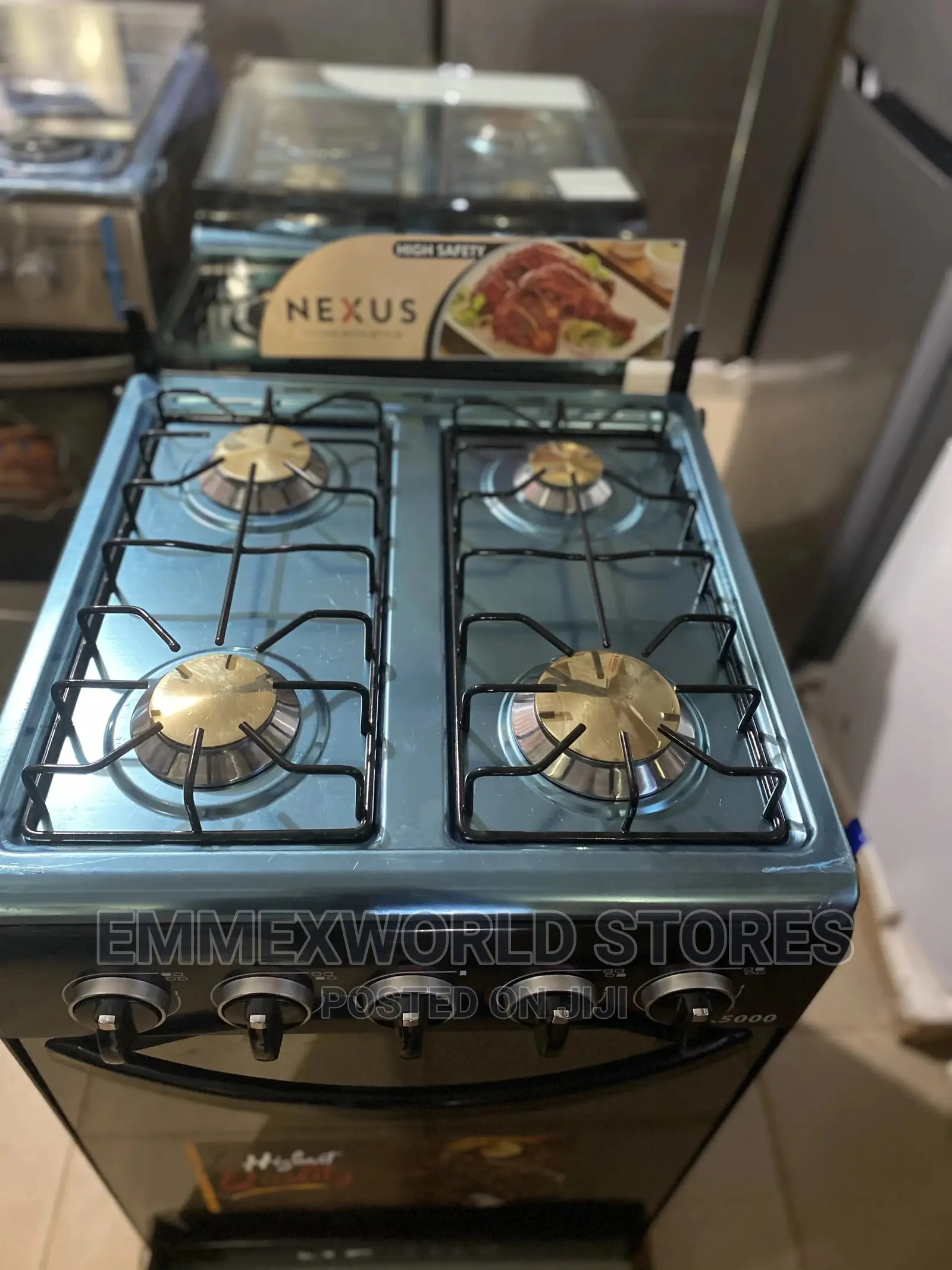 Nexus Standing Gas Cooker 4burners
