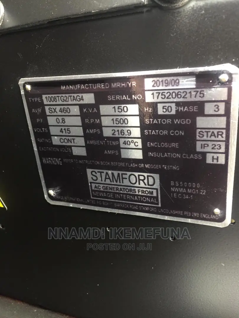 A Brand New 150kva Perkins Diesel Soundproof Made in U.K