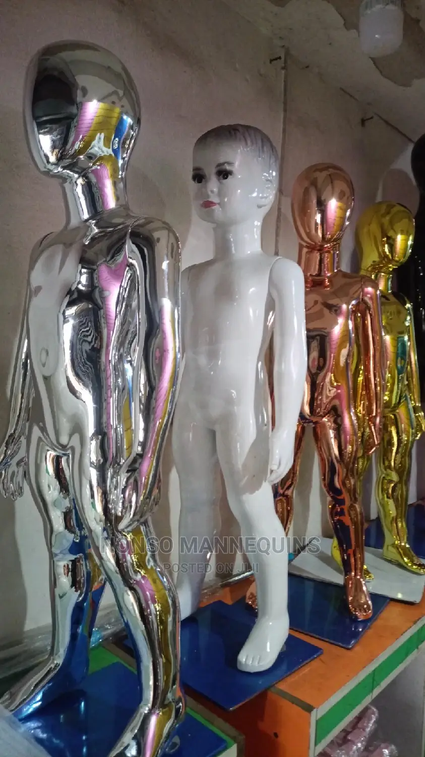 Gold Silver Arcylic Kids Age 1 To 3 Mannequins
