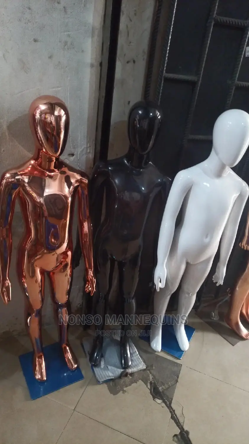 Aryrlic Chrome Unisex Kids Faceless Mannequins