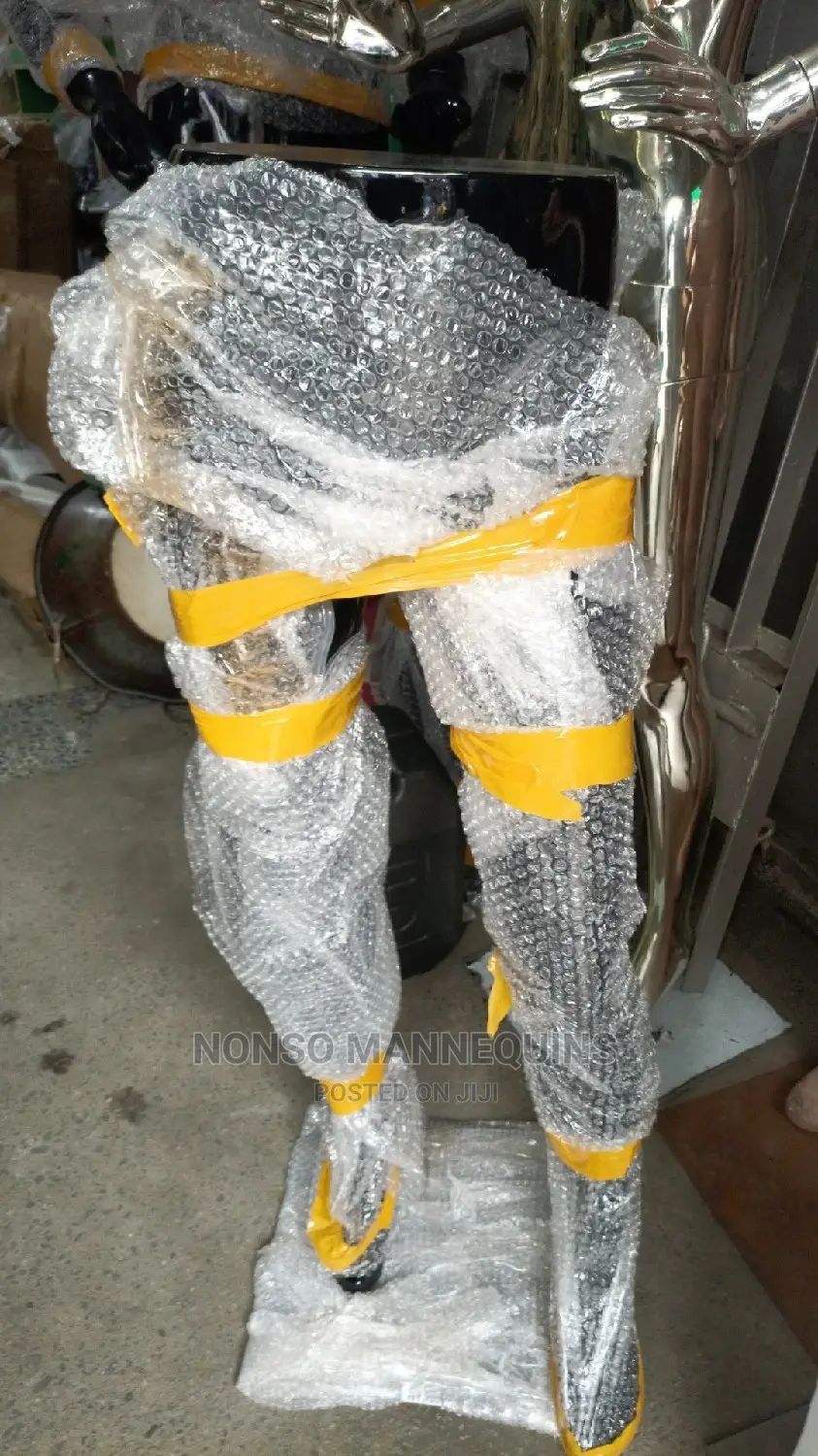 Black Colour Fibre Waist Male Mannequin