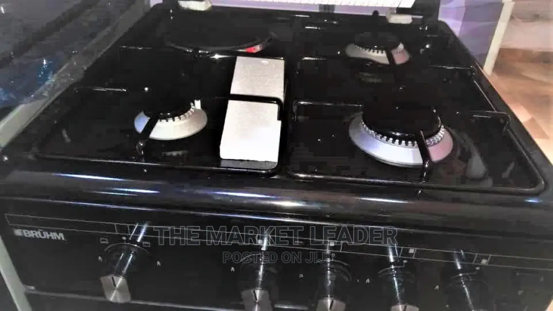 Bruhm 3gas Burner + 1 Electric Standing Gas Cooker 5531sb