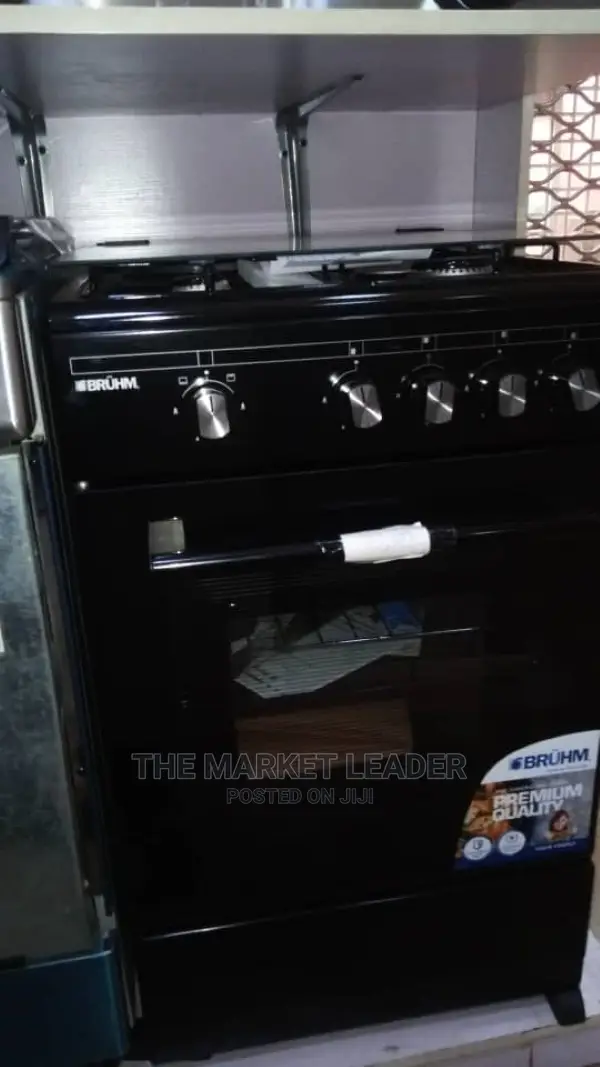 Bruhm 3gas Burner + 1 Electric Standing Gas Cooker 5531sb
