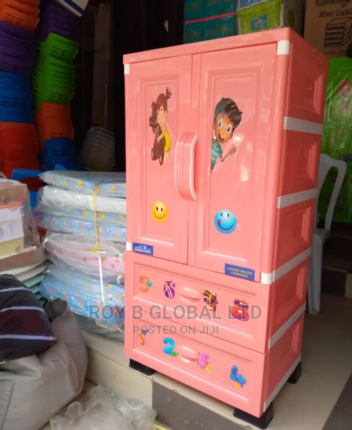Plastic Peach Baby Wardrobe