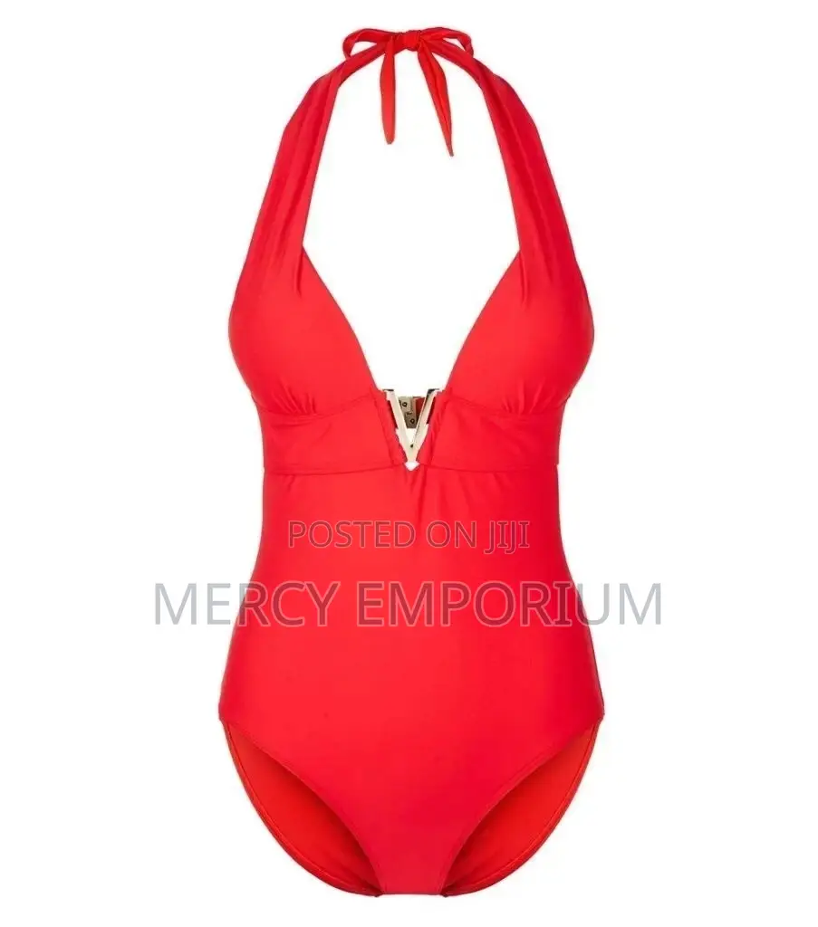 Red 'Lift Shape' v Front Swimsuit