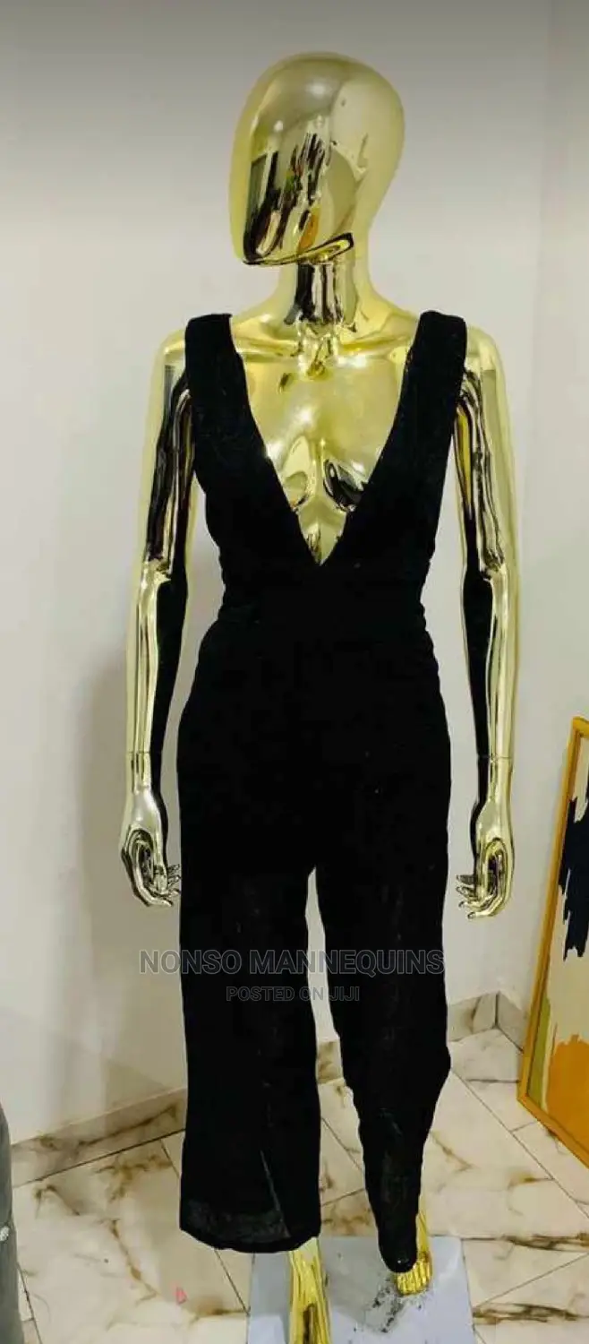 Size8 Body Chrome Gold Egg Face Female Mannequin