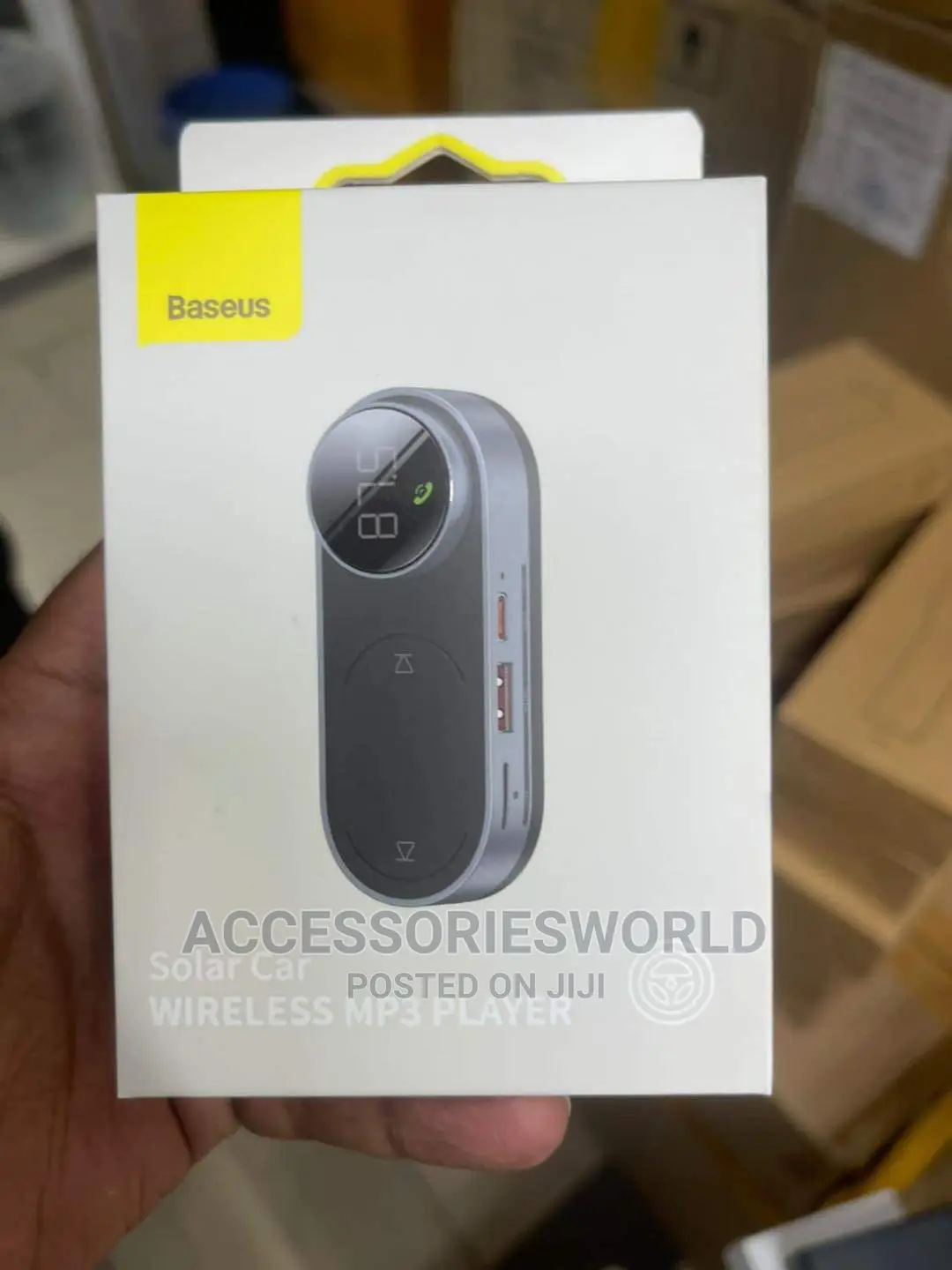 BASEUS Solar Car Wireless 5.0 MP3 Player FM Transmitter AUX