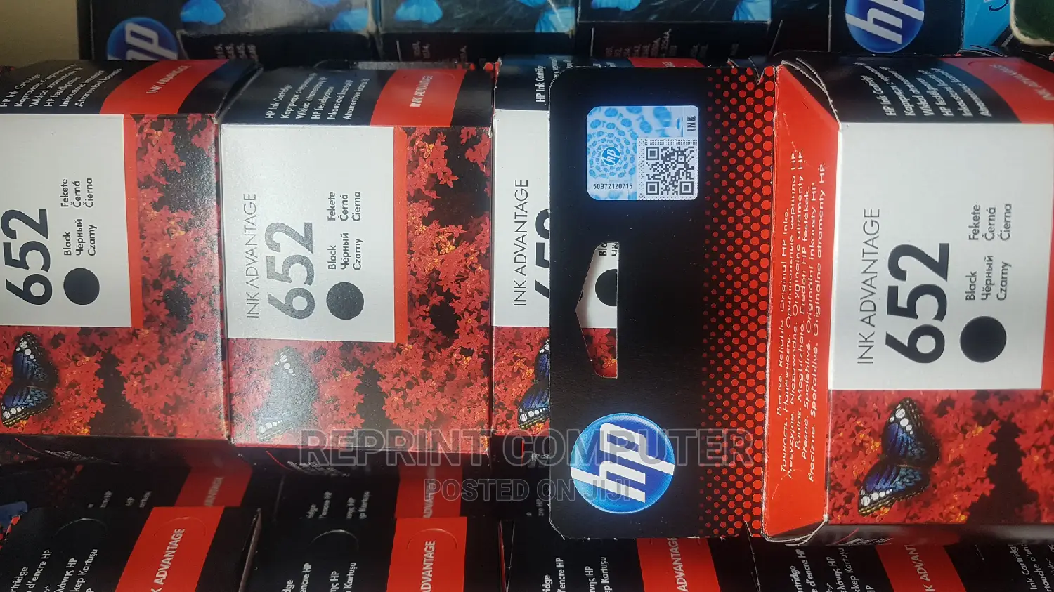 Hp 652 Black Original Ink Advantage Cartridge (F6v25a