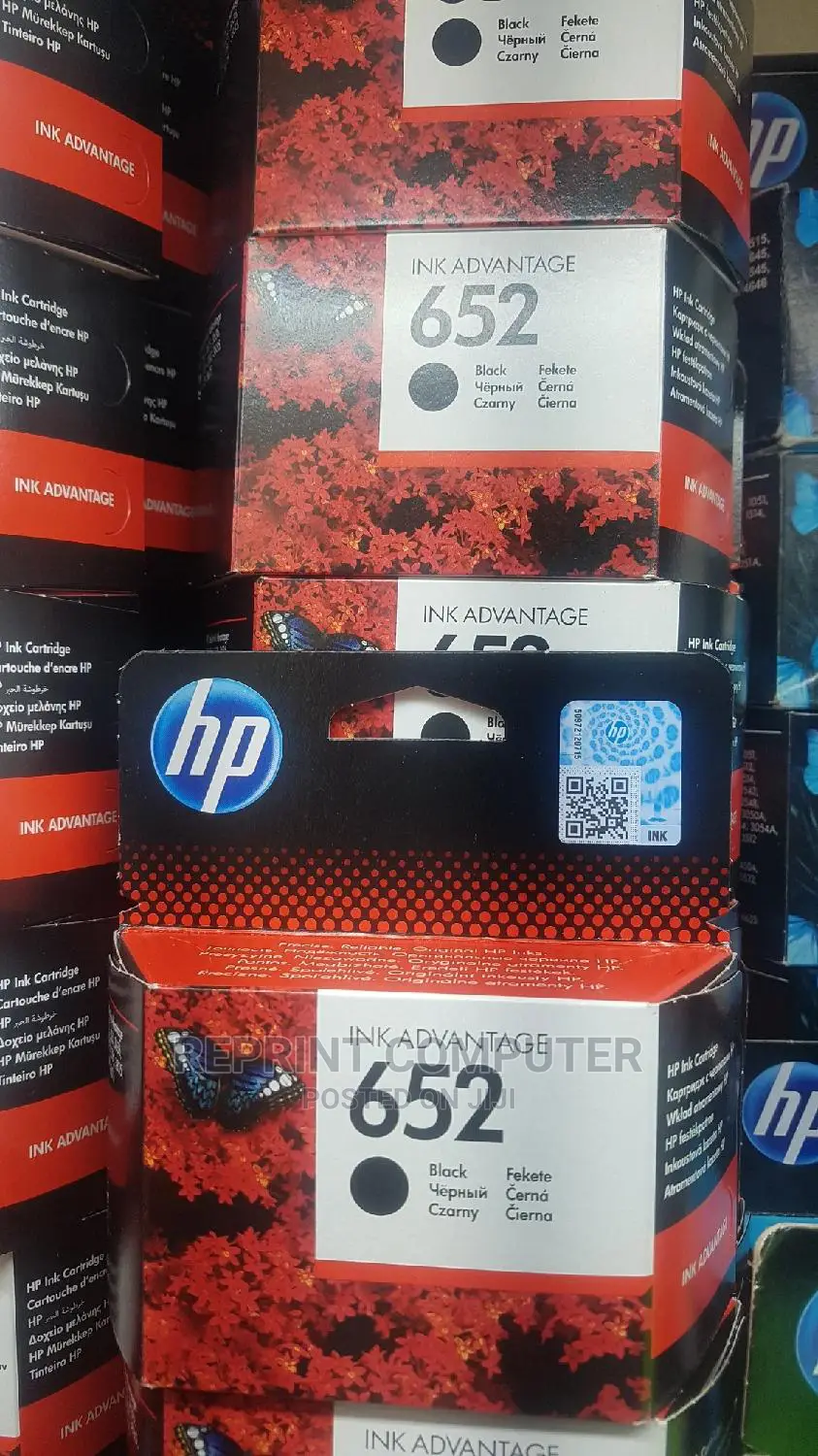 Hp 652 Black Original Ink Advantage Cartridge (F6v25a