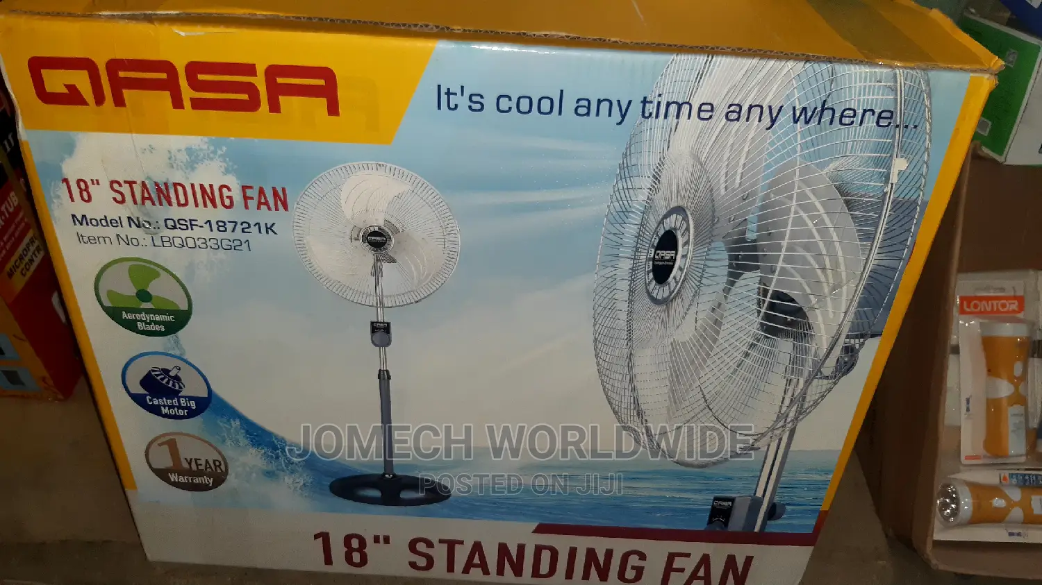 18" Qasa Standing Fan