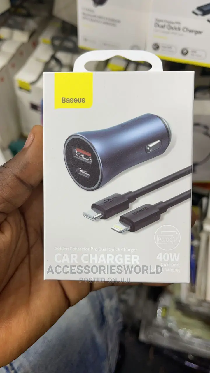 Baseus Golden Contactor Pro 40W USB + Type-C QC Car Charger