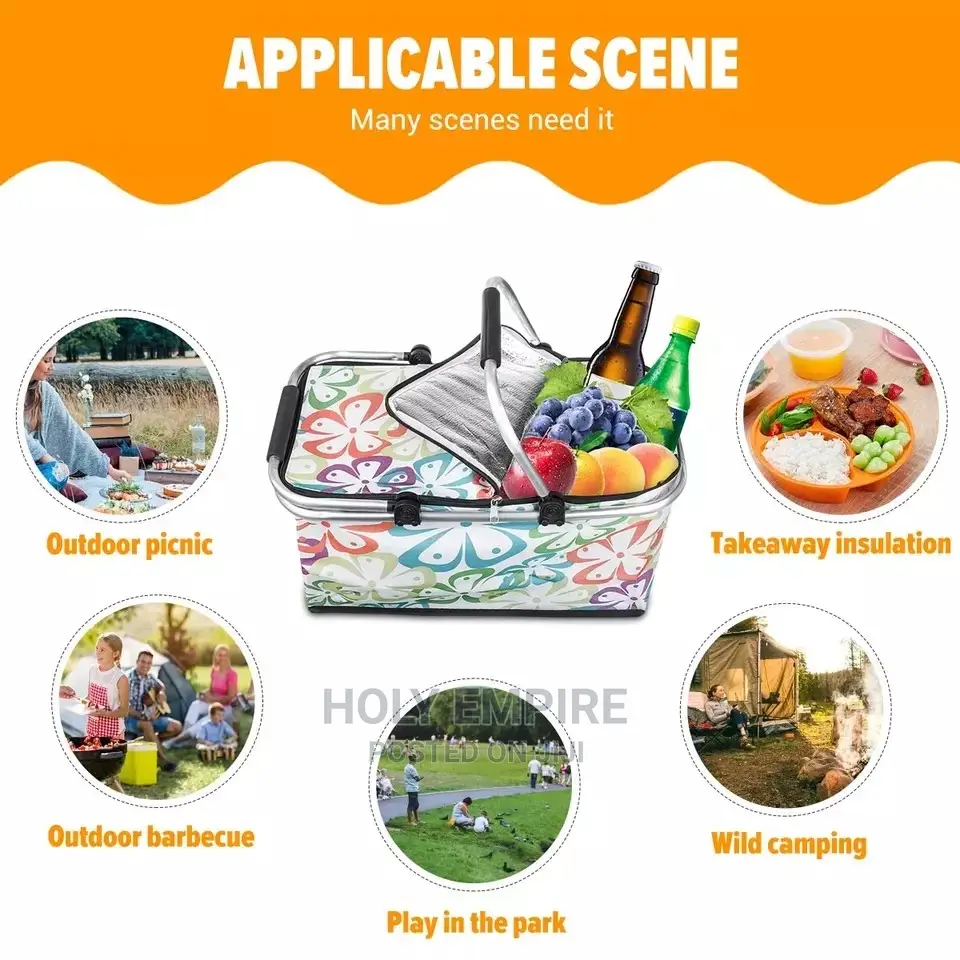 Foldable Insulated Bag Cooler Bags Pizza Food Delivery