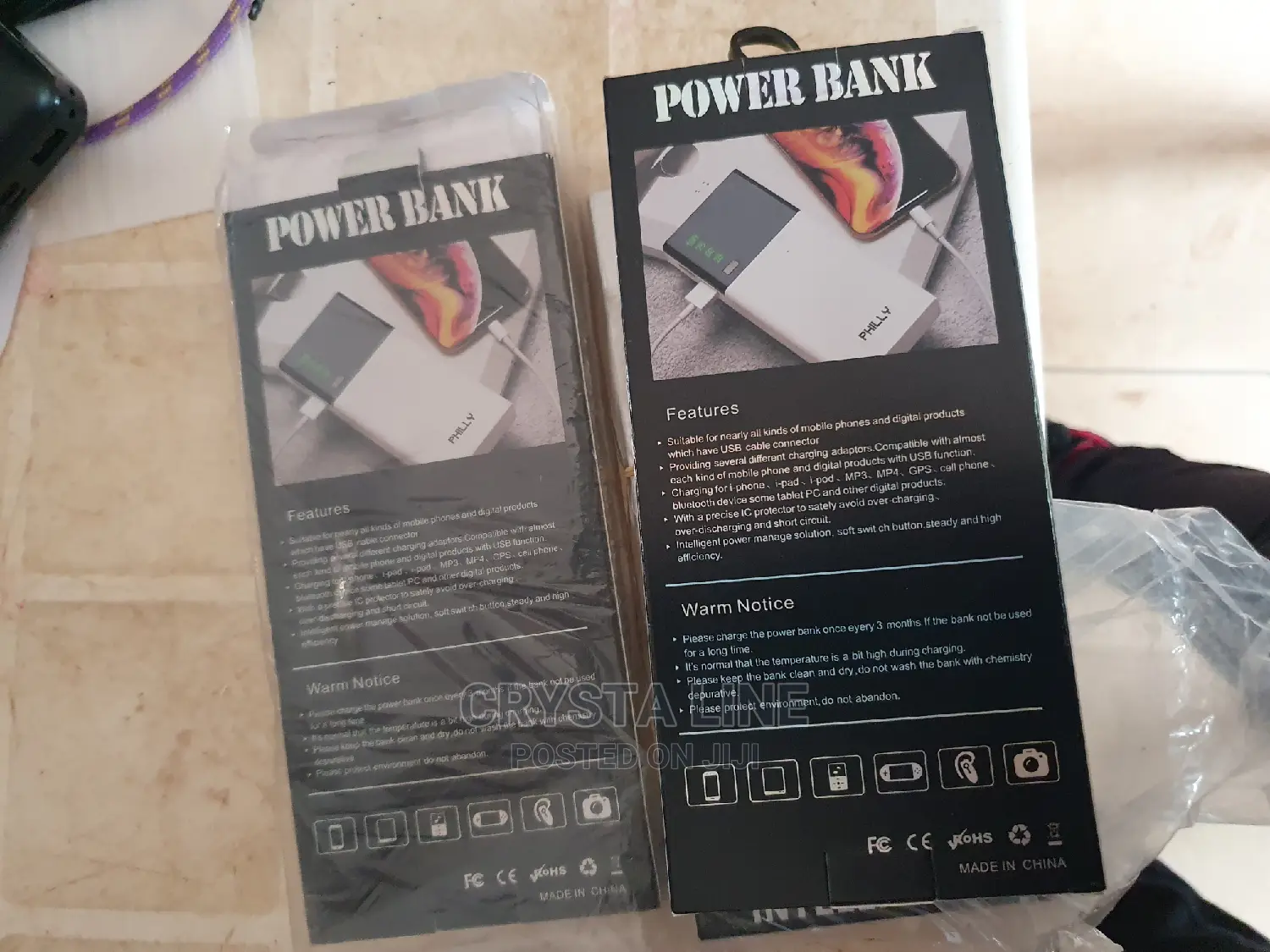 20000 Mah Philly Power Bank Two USB Charging Ports