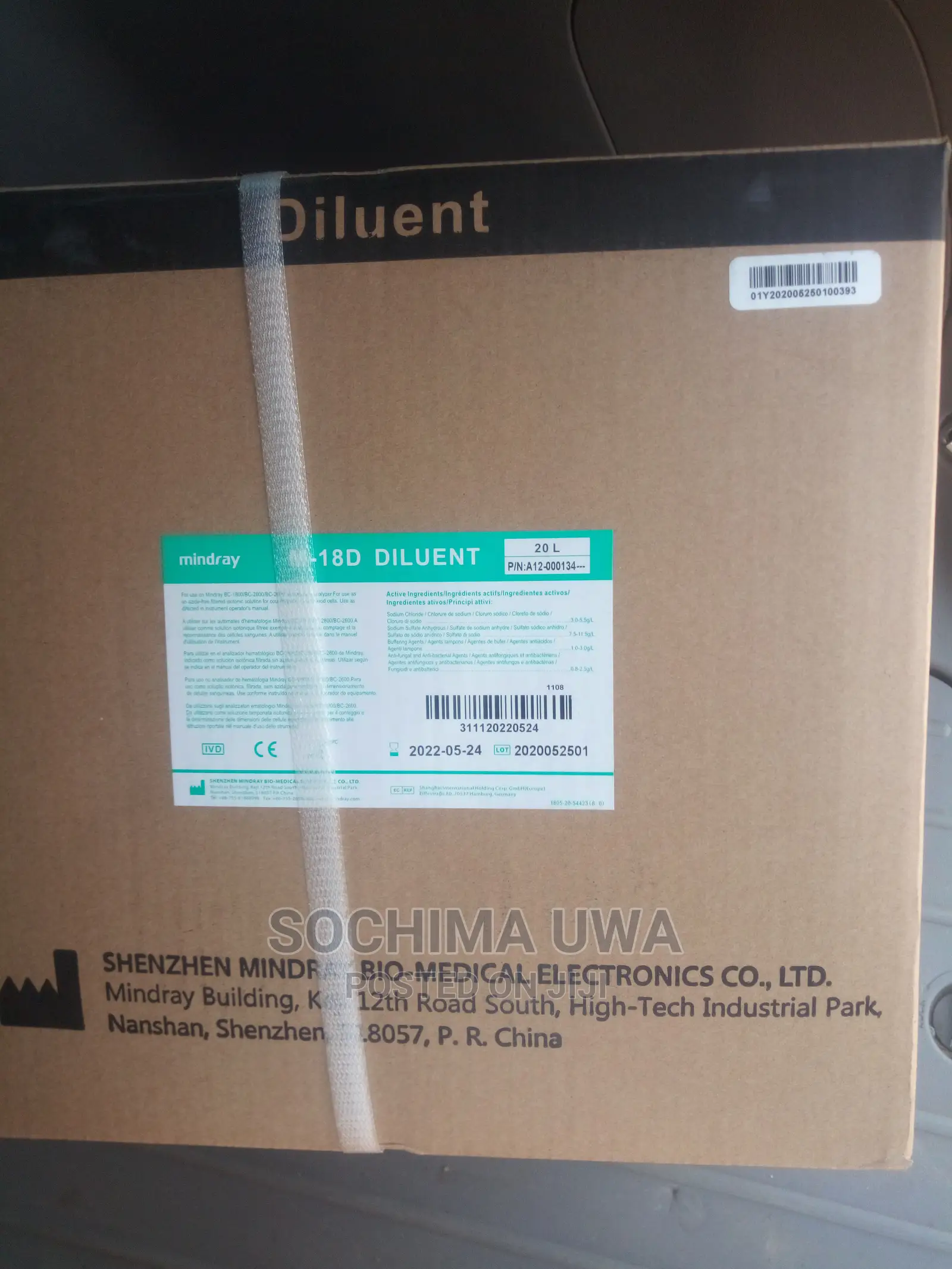 Mindray Diluent M18 and M30