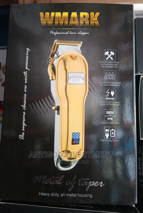 Wmark Gold Rechargeable Hair Clipper 2020