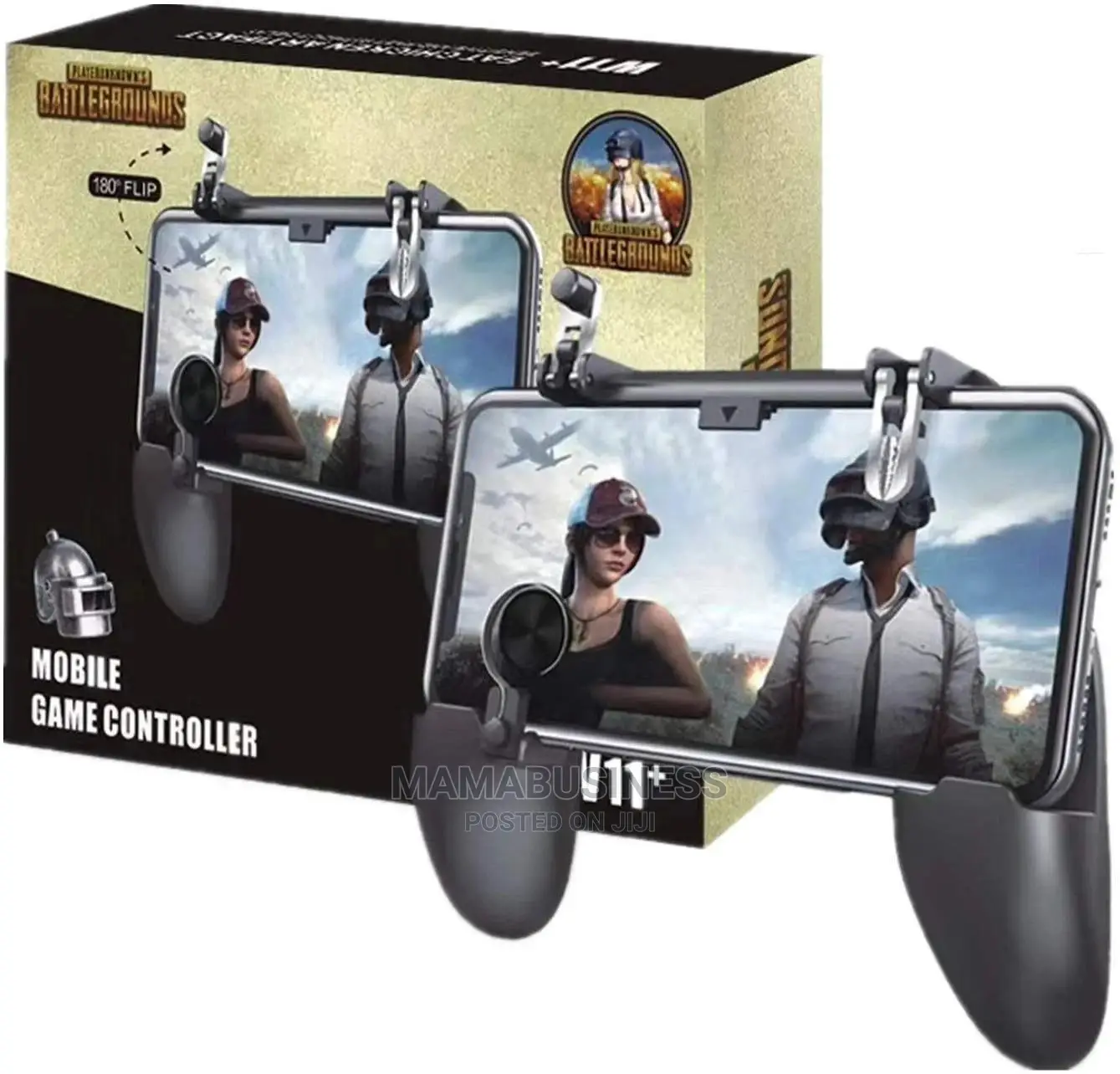Mobile Game Controller W11+ for Pubg Game (Black)
