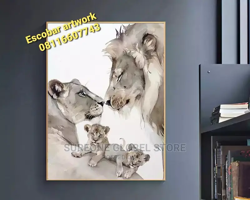 Lion Family Artwork