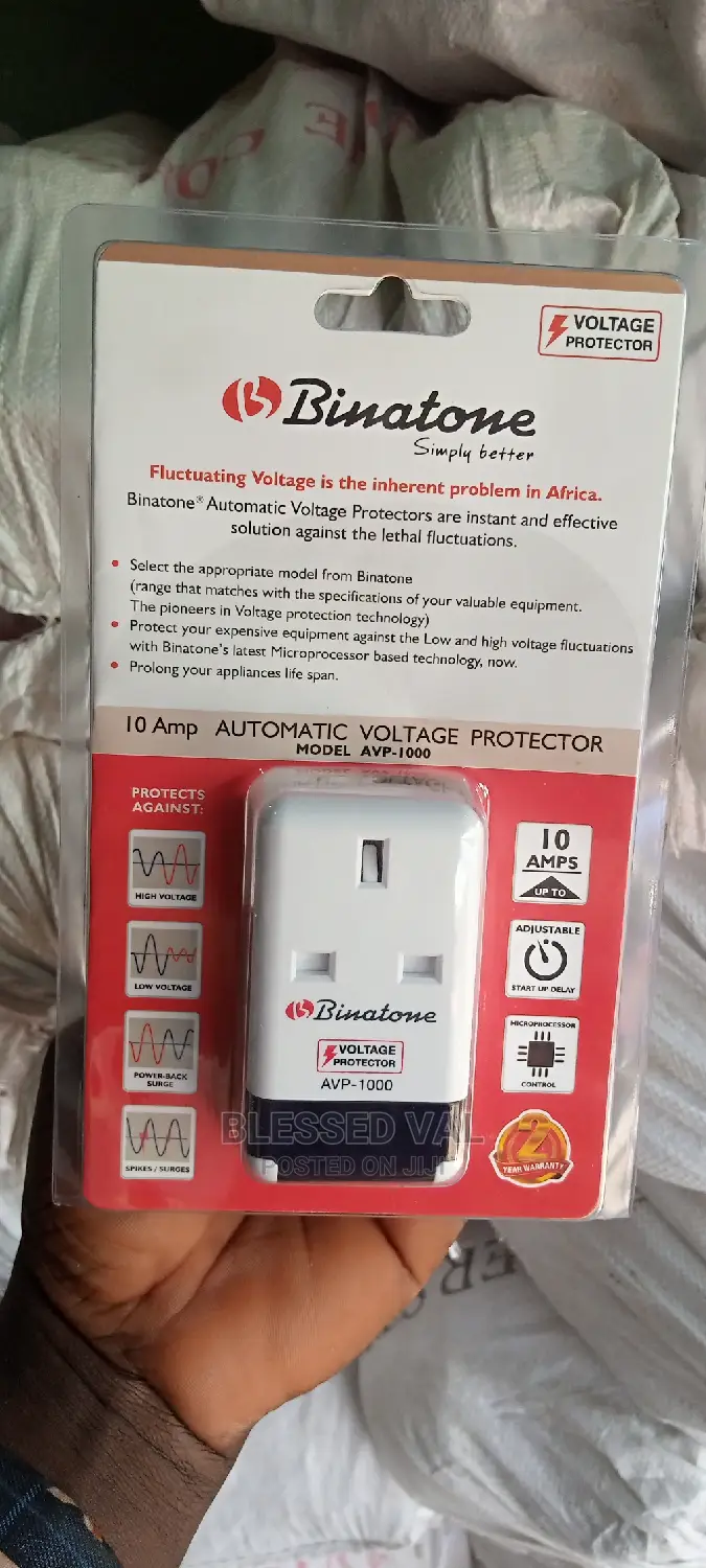 Avp-100,10amps Binatone Automatic Voltage Protector