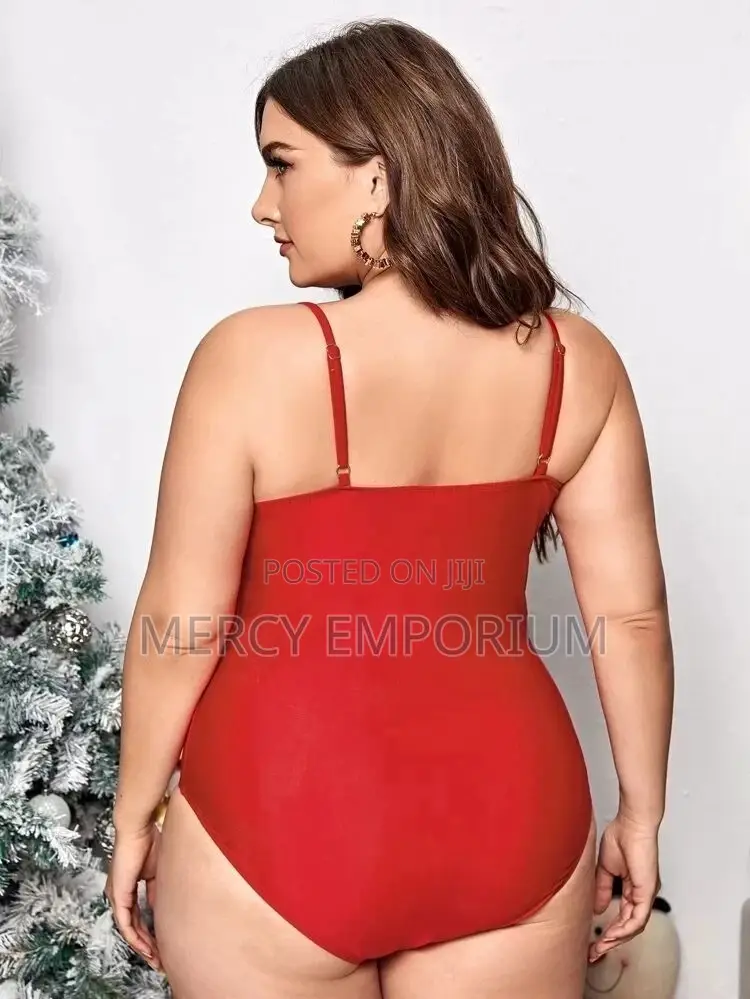 Plus Snowflake Contrast Sequin One Piece Swimsuit