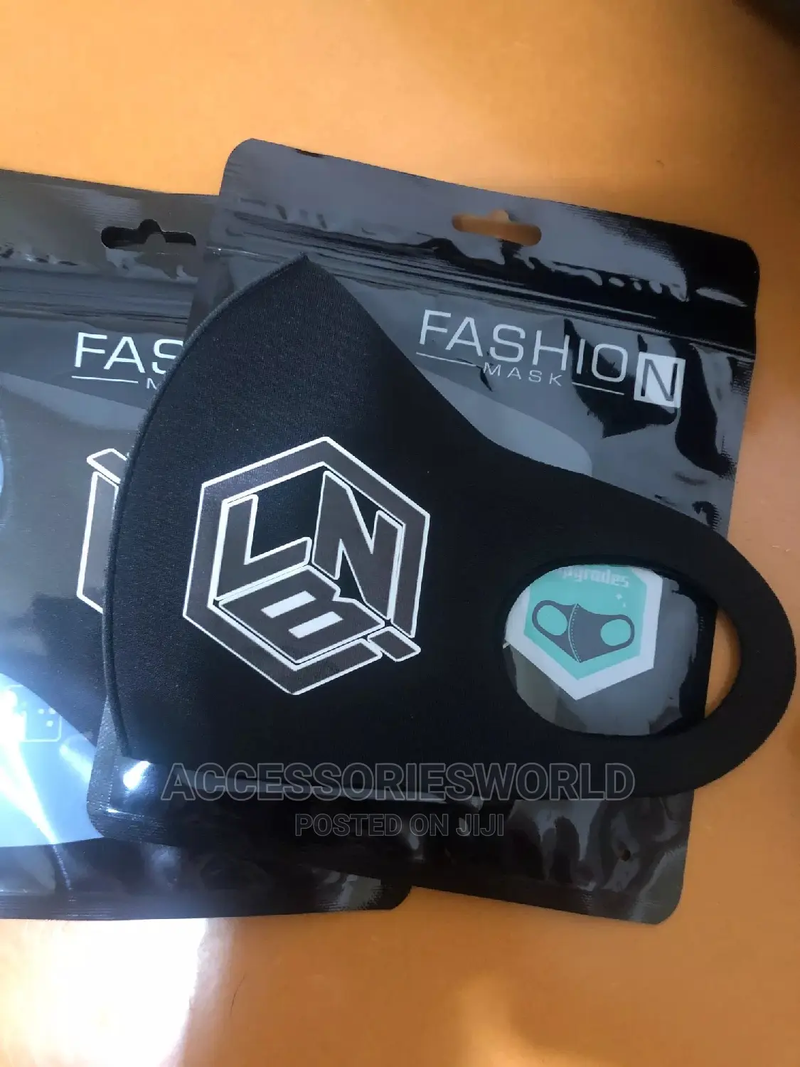 500 Pcs Print Your Logo Washable Black Fashion Face Mask