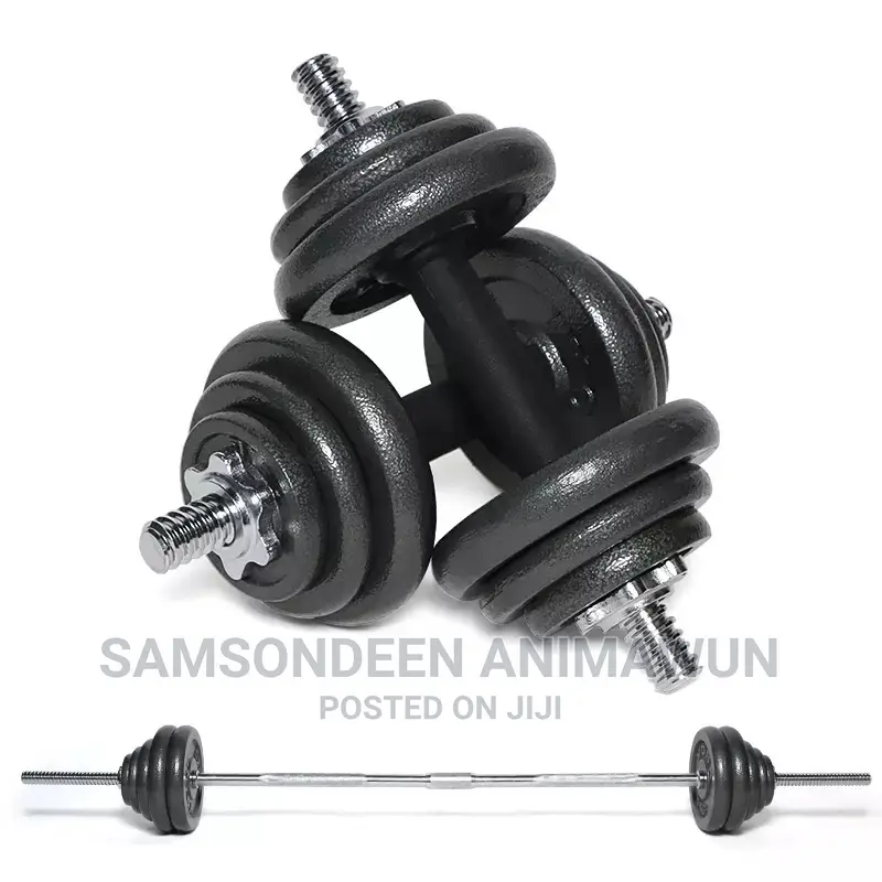 50kg Dumbell Set (York Fitness) With Free Gym Gloves
