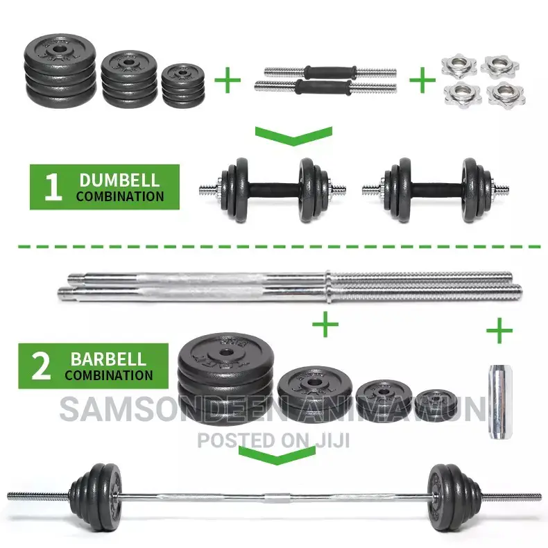 50kg Dumbell Set (York Fitness) With Free Gym Gloves