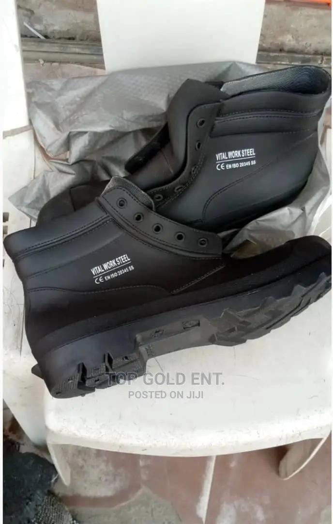 Safety Rain Boots (Black).