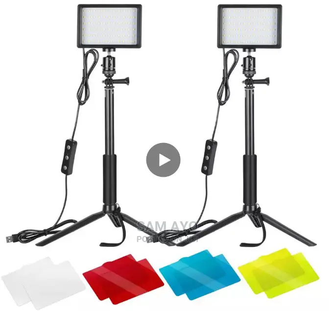 2pcs Portable LED Dimmable Photography Video Light