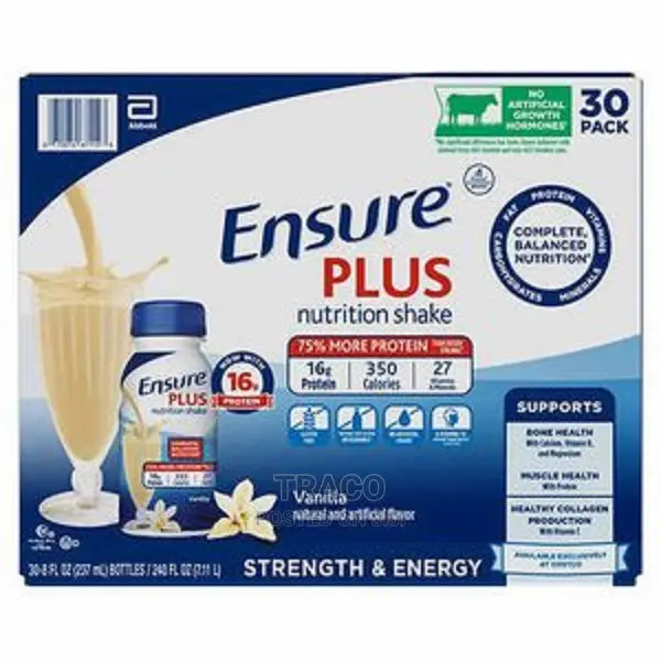Ensure Plus Vanilla Nutrition Shake Drink - 30 Bottles