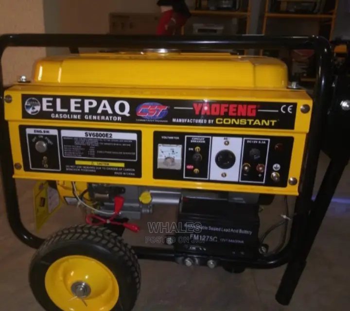 Elepaq Constant 6800e2 Gasoline Generator 100% Copper
