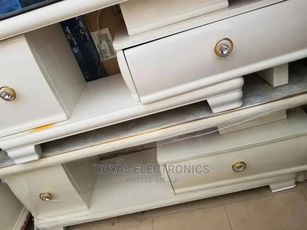 Brand New Imported Center Table(Grey White) With Top Glass