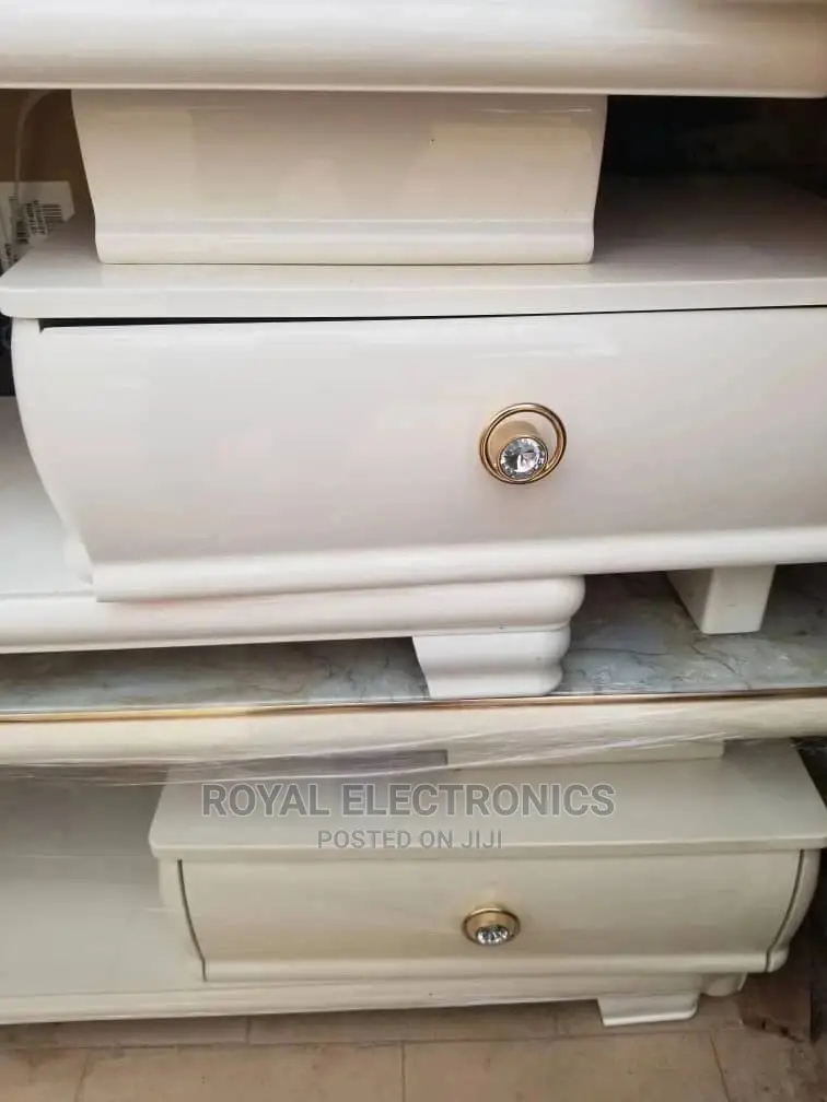 Brand New Imported Center Table(Grey White) With Top Glass