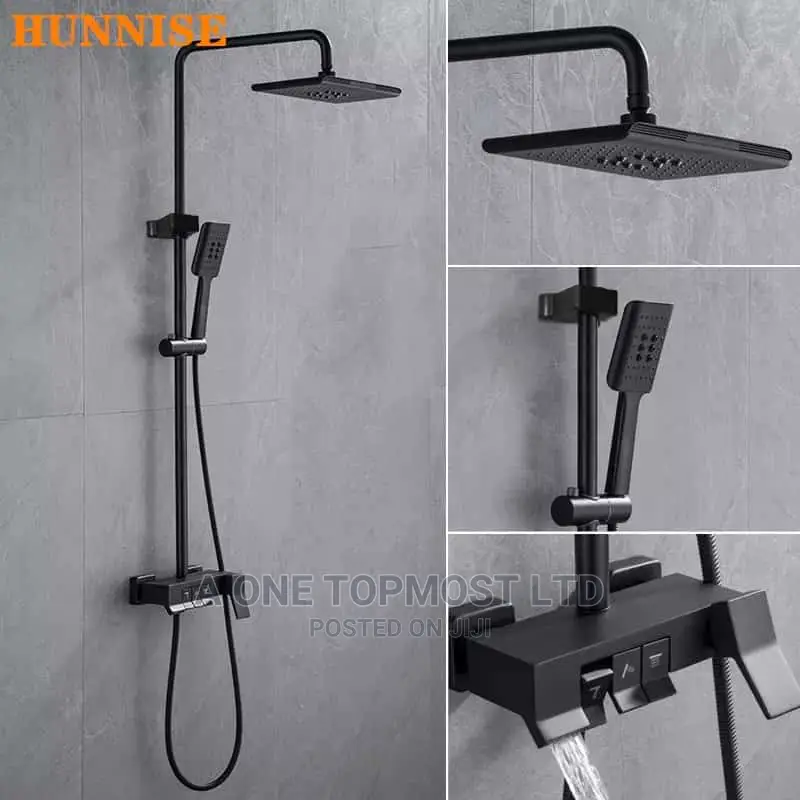Black New Standing Shower