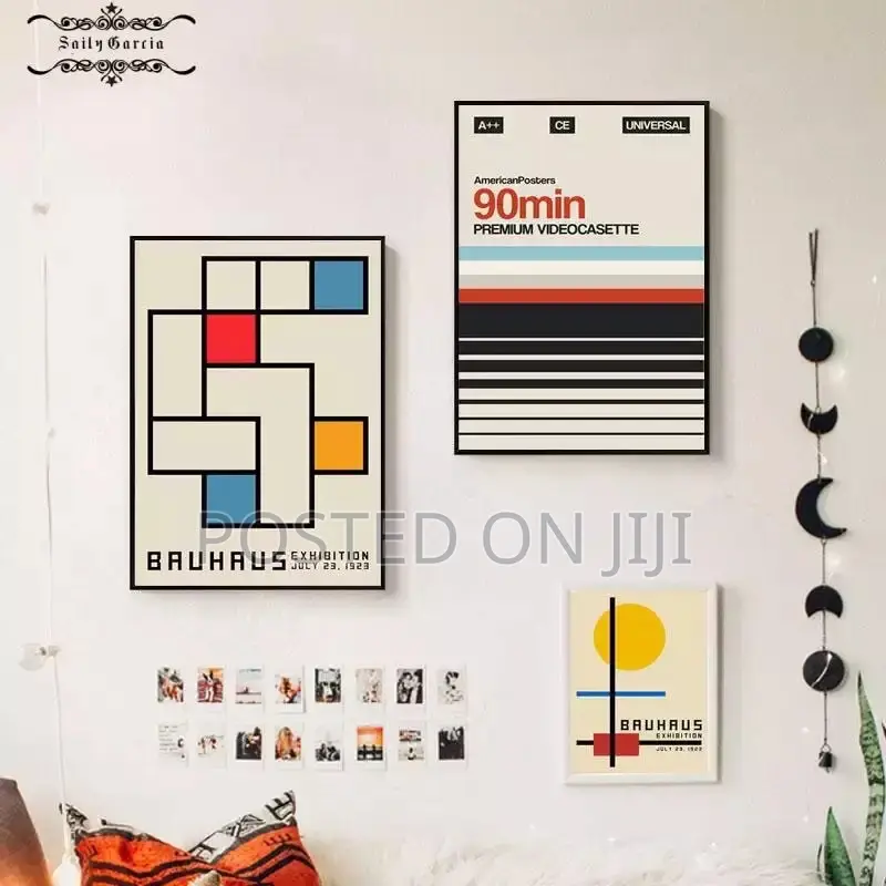 Nordic Retro Geometric Pattern Posters