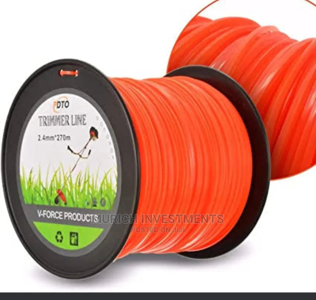 2 4mmx500m Nylon Trimmer Line Whipper Cord Wire Brush Cutter