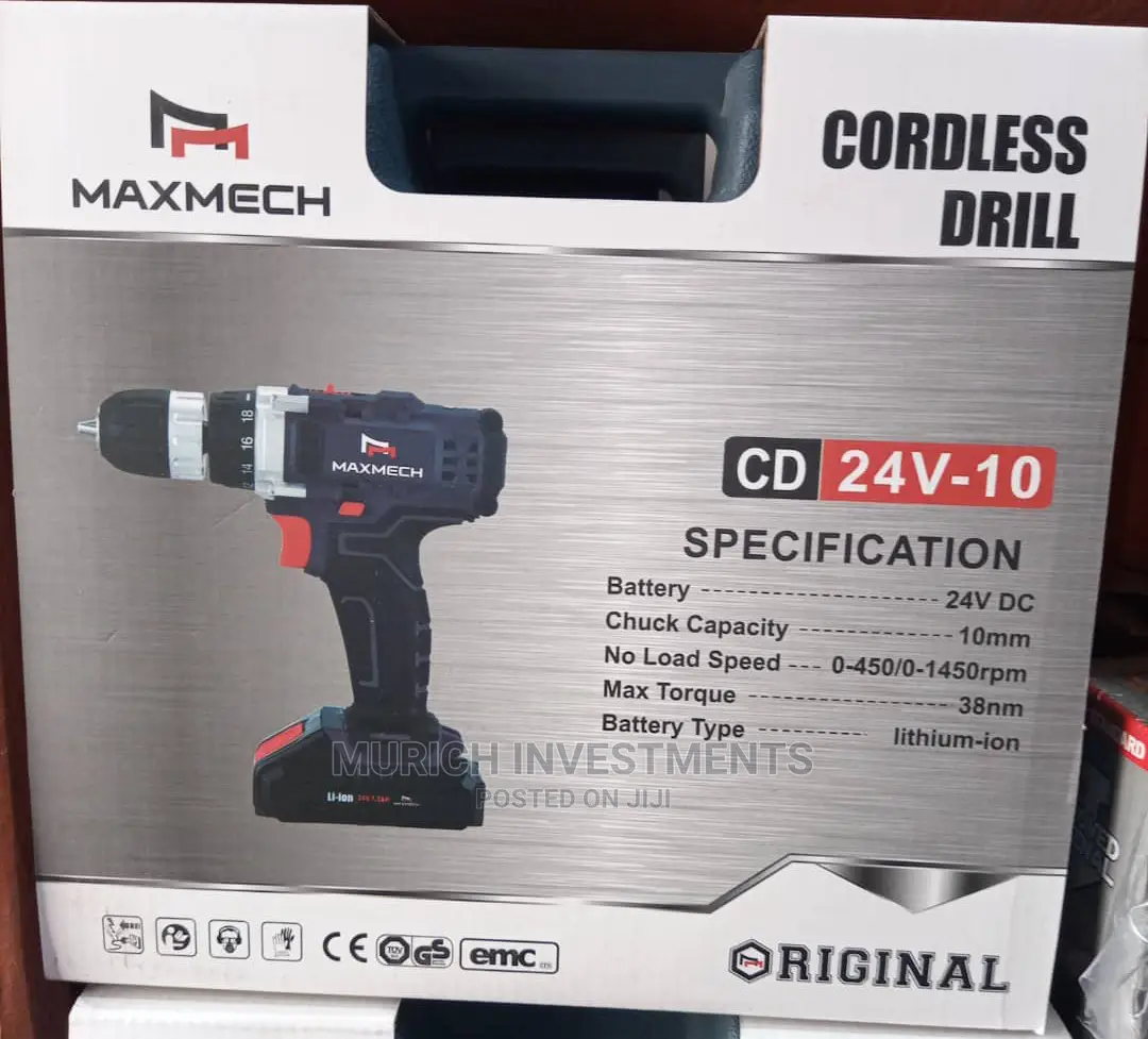 24V Cordless Drill Machine With 2 Batteries
